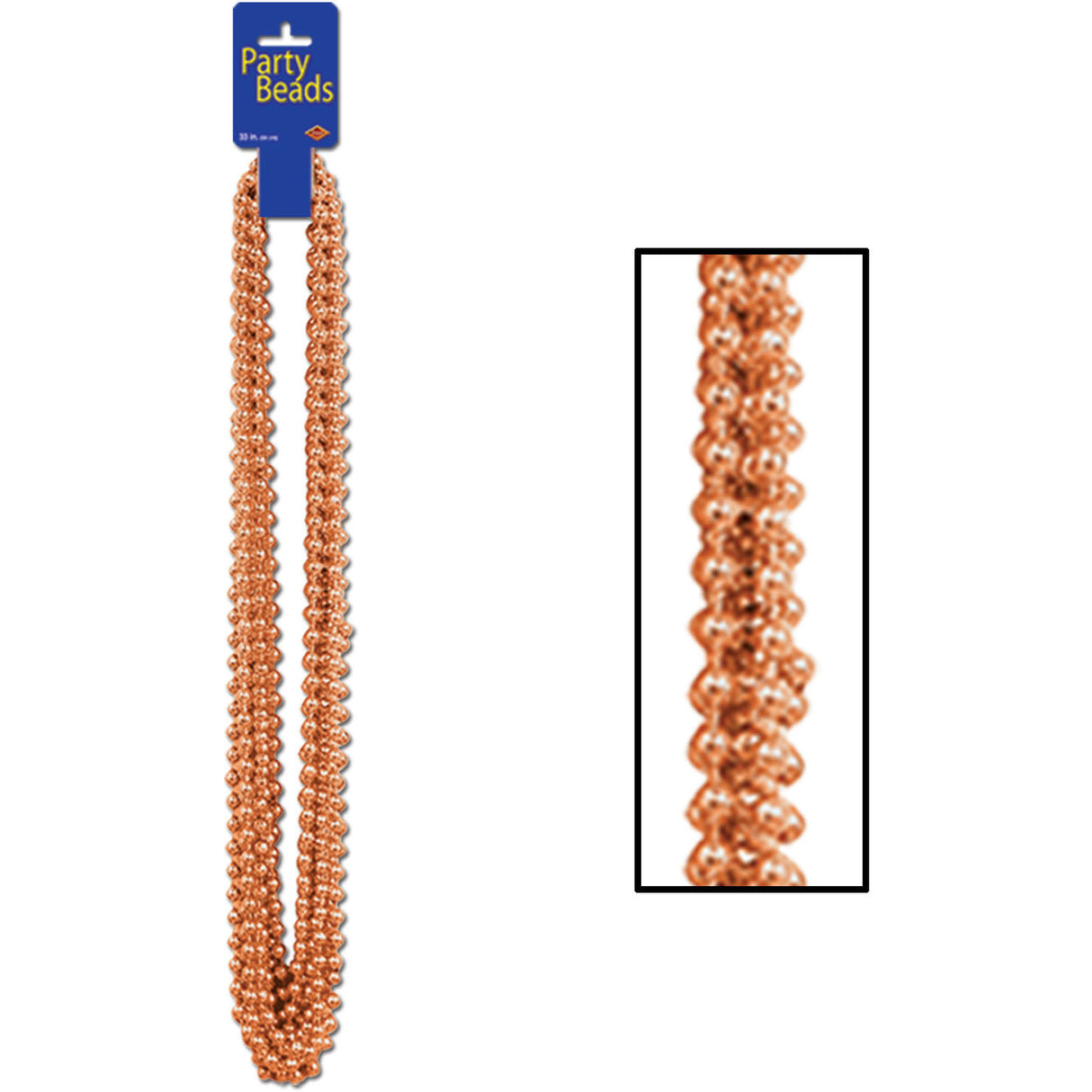 Orange Party Beads