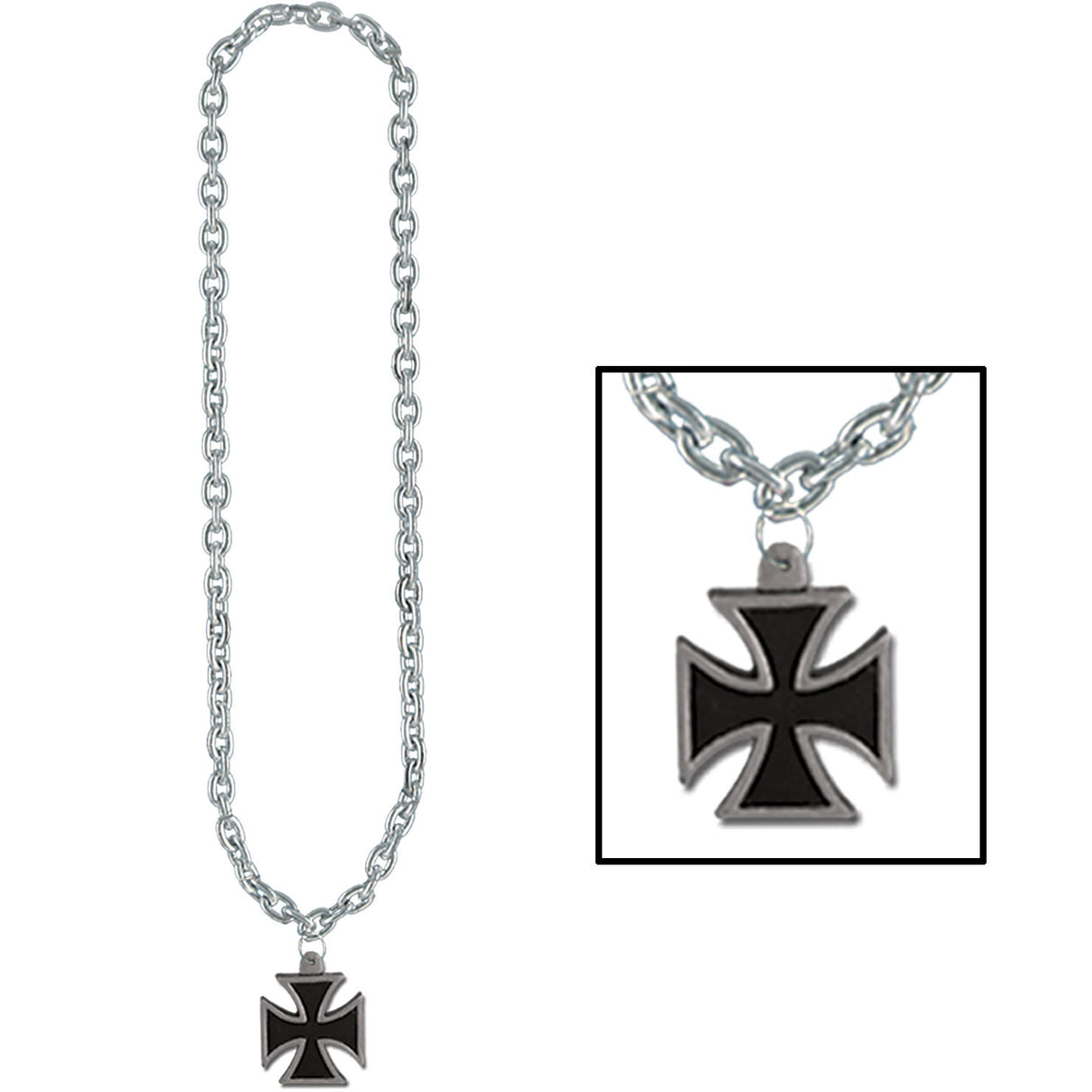 Chain Necklace with Iron Cross
