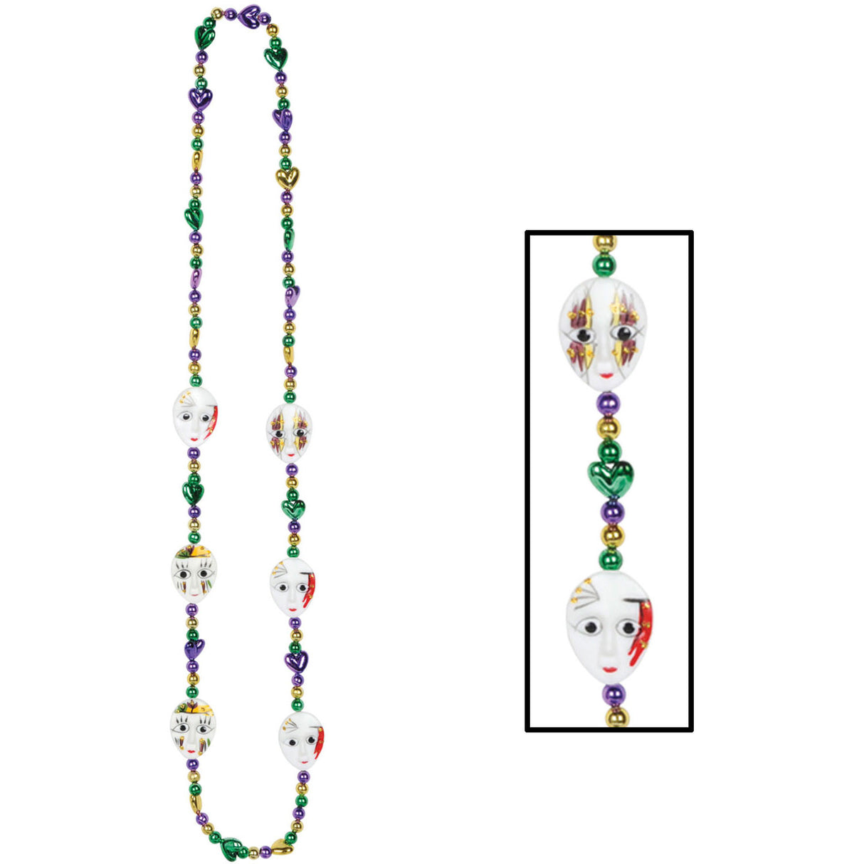 Mardi Gras Mime Beads