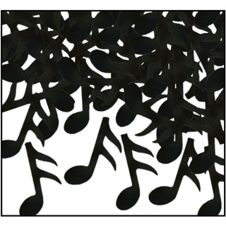 Musical Notes Black Confetti