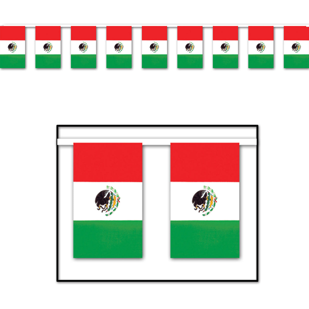 Outdoor Mexican Flag Banner