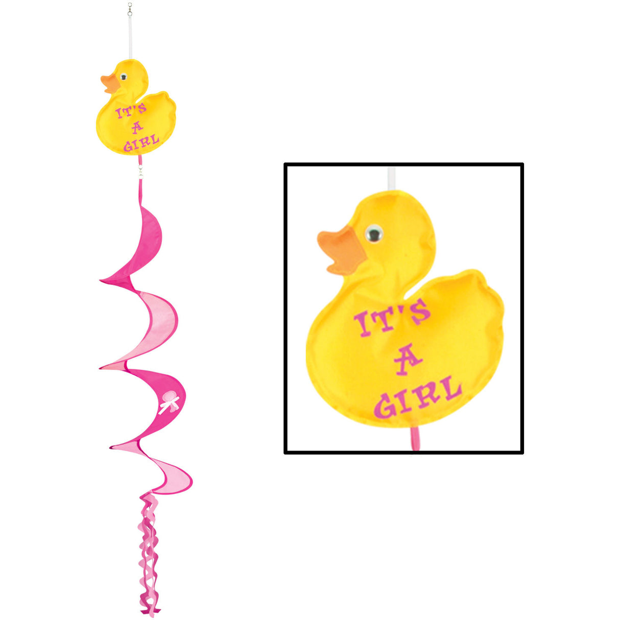 Just Duckie Its A Girl Spinner (1 ct)