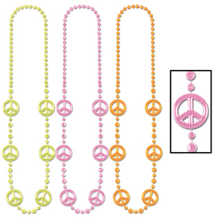 Funky Peace Sign Beads