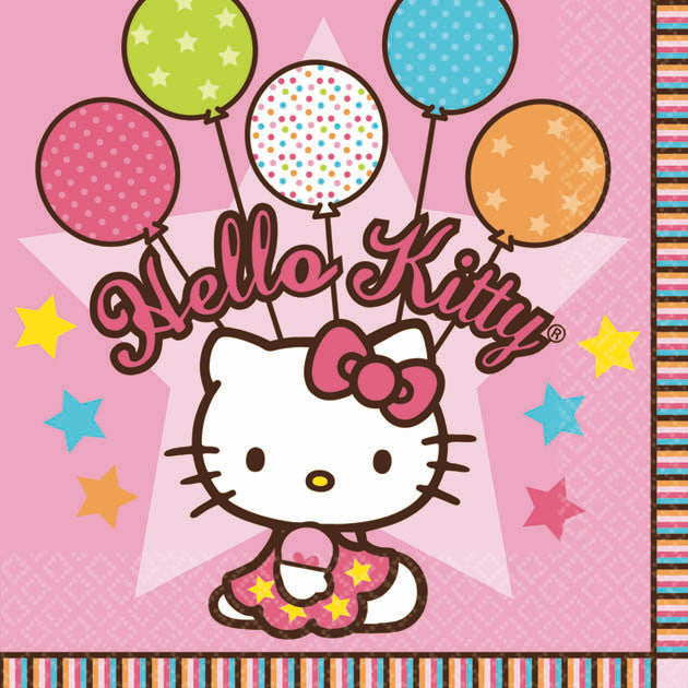 Hello Kitty Balloon Dreams Beverage Napkins (16ct)