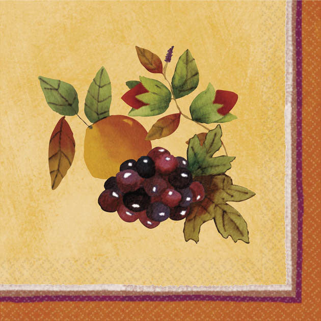 Thanksgiving Medley Beverage Napkins (16ct)