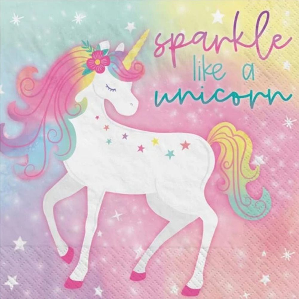 Enchanted Unicorn Luncheon Napkins (16ct)