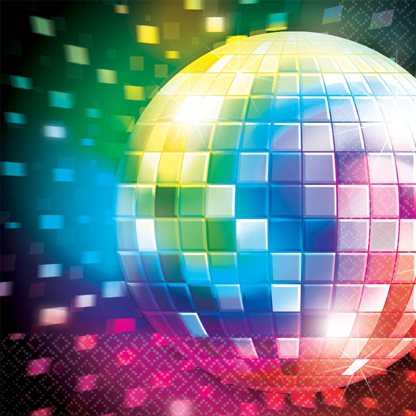 Disco Fever Luncheon Napkins (16ct)