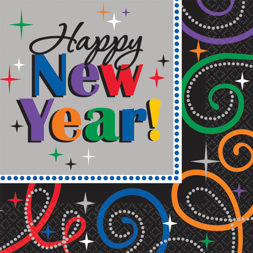 Cheers To a New Year Luncheon Napkins (16ct)