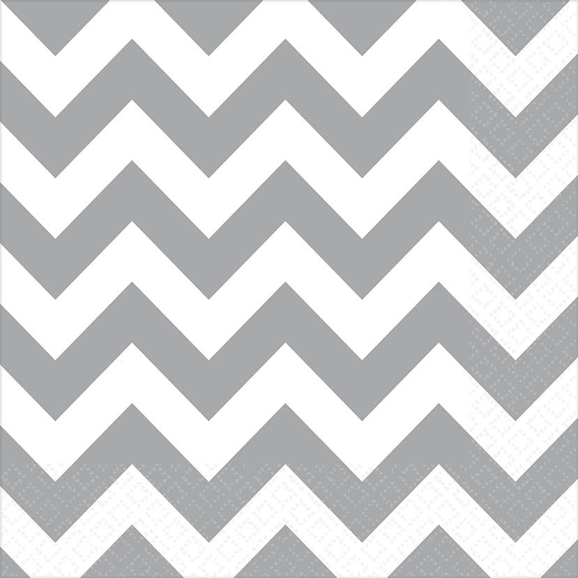 White Chevron Luncheon Napkins (16ct)