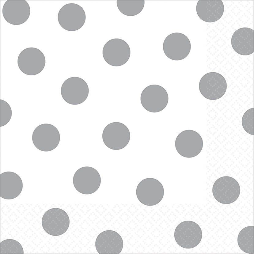 White Dots Luncheon Napkins (16ct)