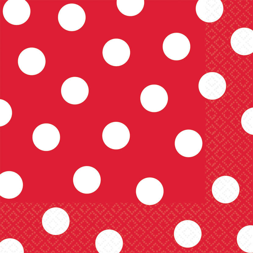 Apple Red Dots Luncheon Napkins (16ct)