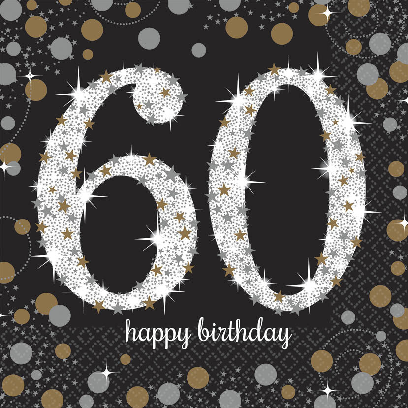 Sparkling Celebration 60 Luncheon Napkins (16ct)