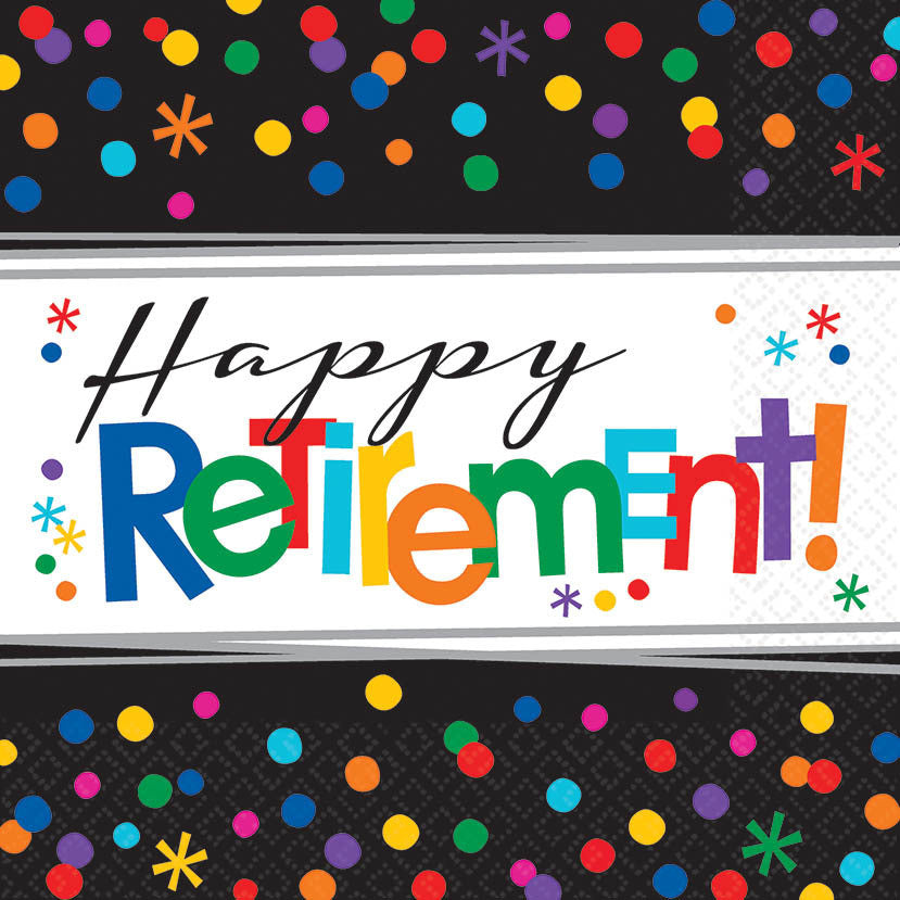 Officially Retired Luncheon Napkins (16 ct)