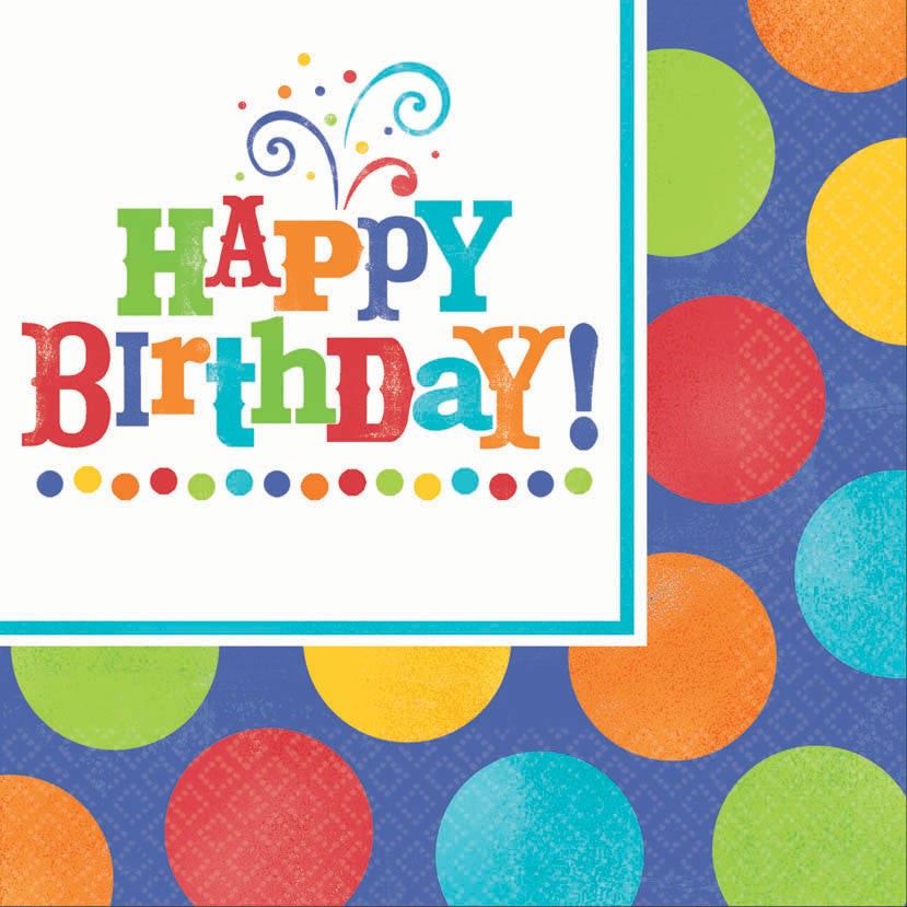 Birthday Fever Fun Luncheon Napkins (16ct)