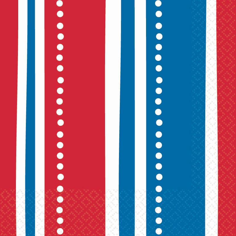 American Summer Stripes Luncheon Napkins (16ct)