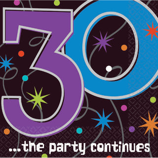 30 The Party Continues Luncheon Napkins (16ct)