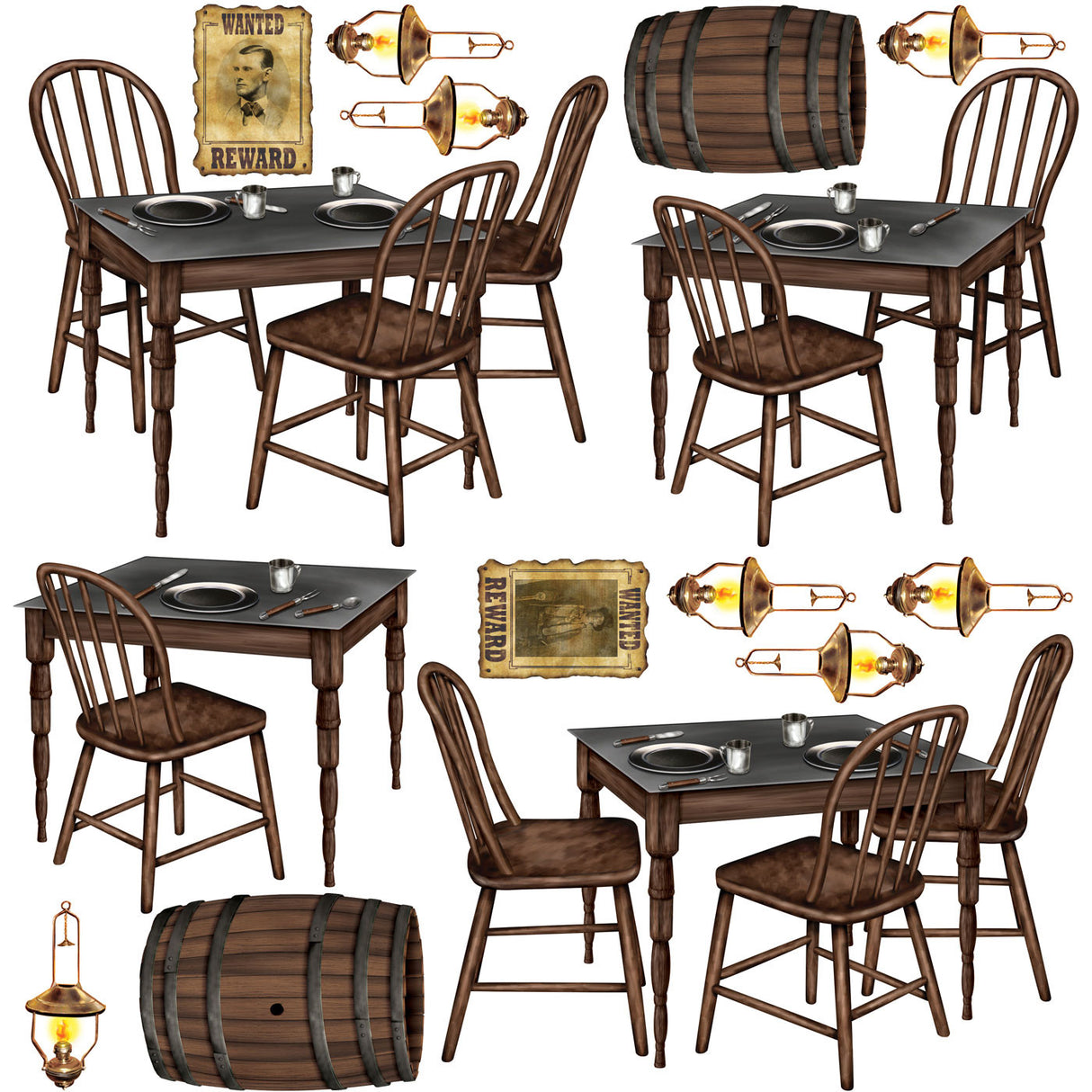 Saloon Table Props