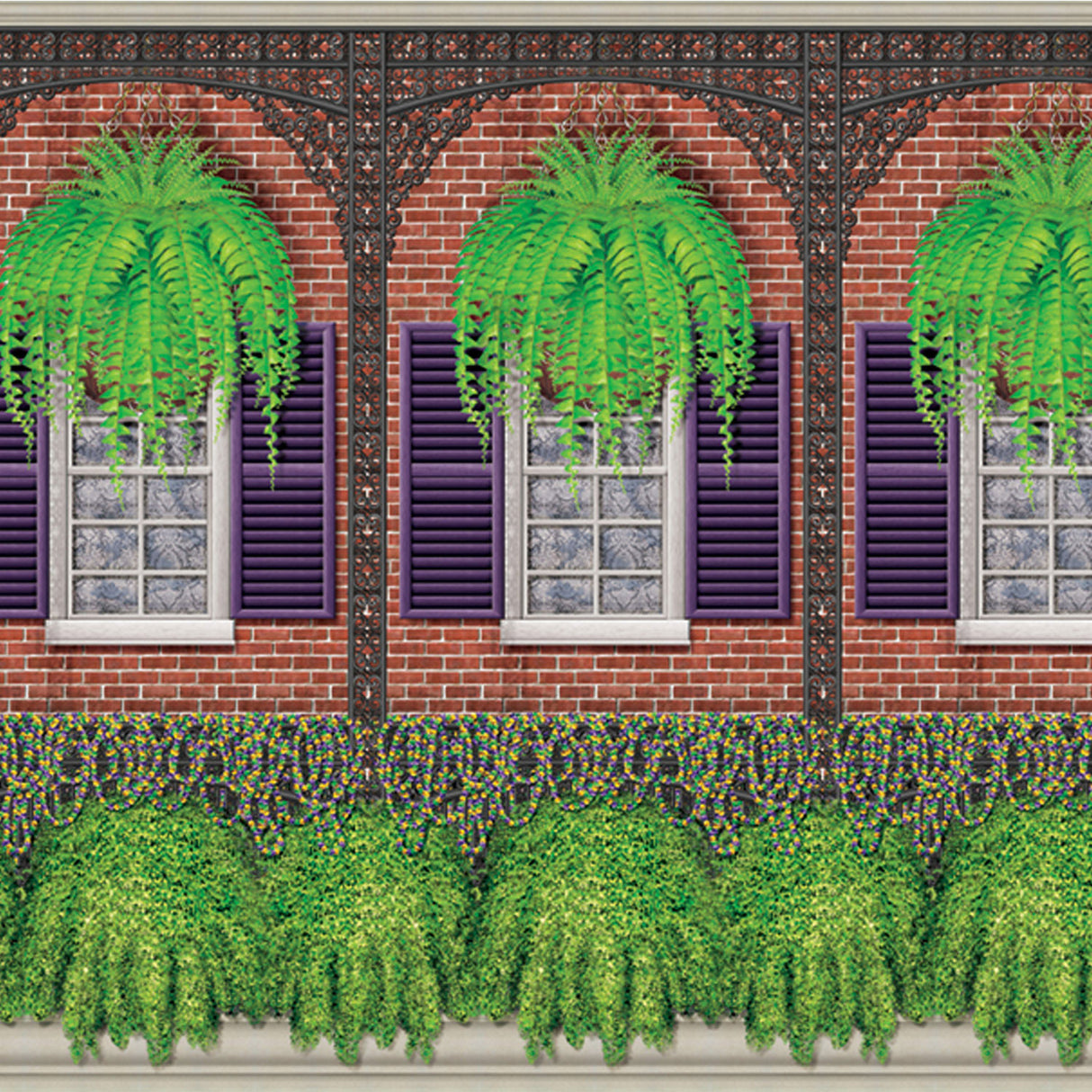Mardi Gras Balcony Backdrop