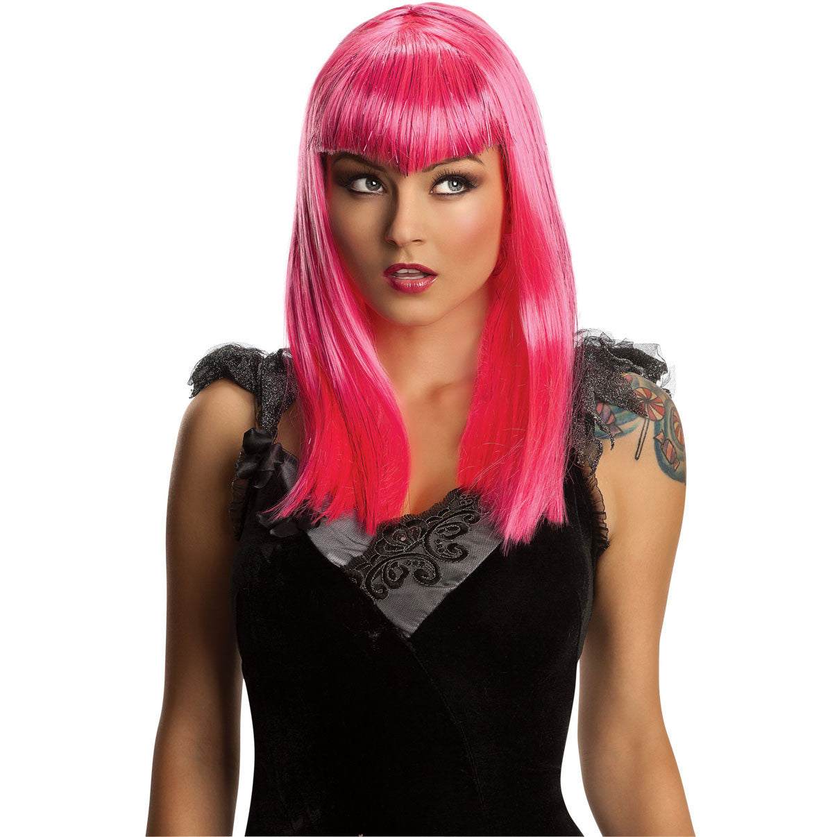 Glitter Vamp Wig Pink