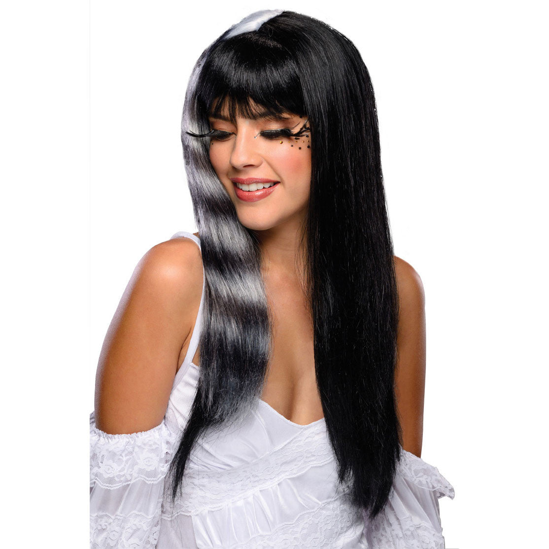Kitty Cat Black/White Wig