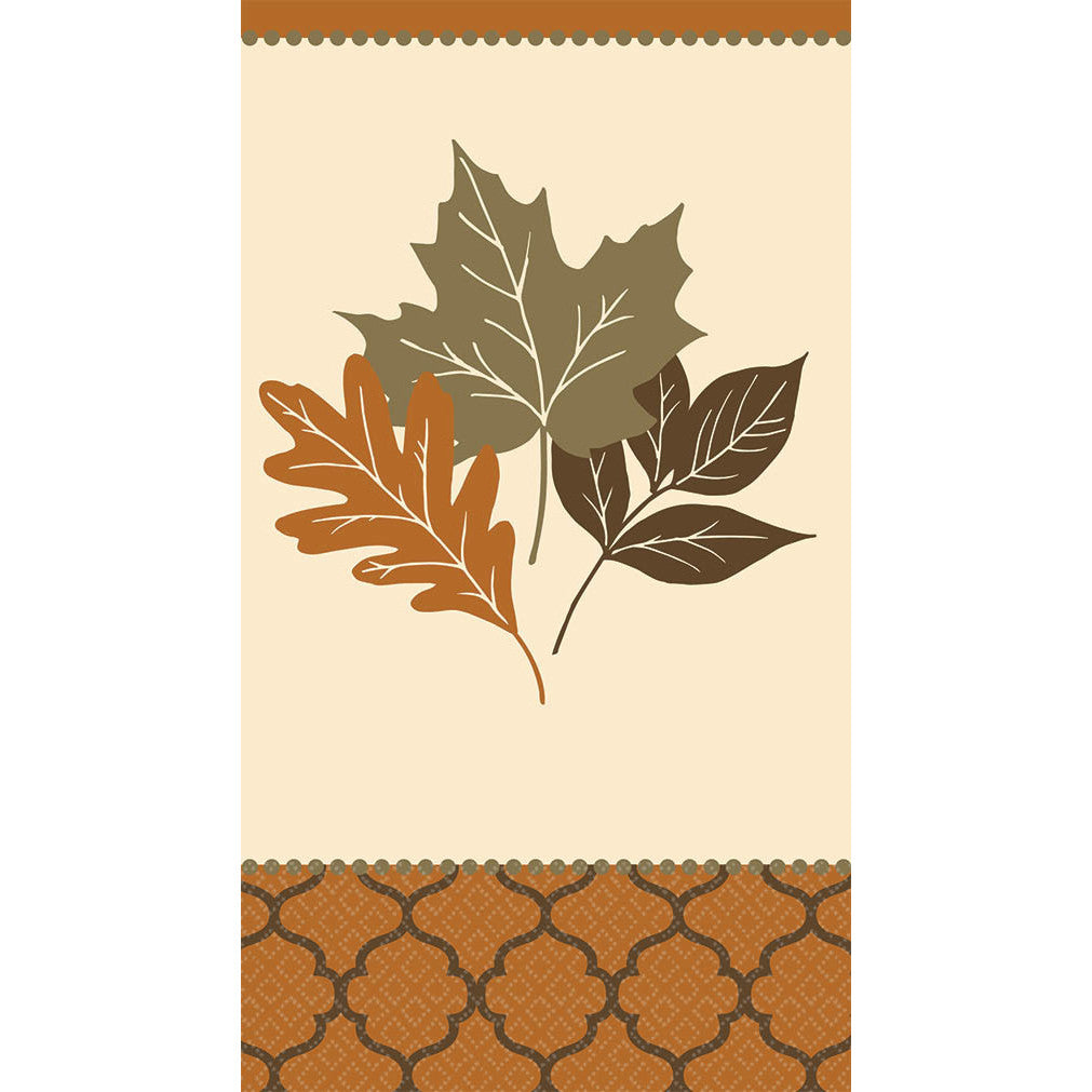 Copper Leaves Guest Towel Napkins (16 ct)