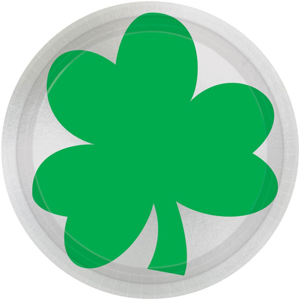 Shamrock Shimmer Dessert Plates (8ct)