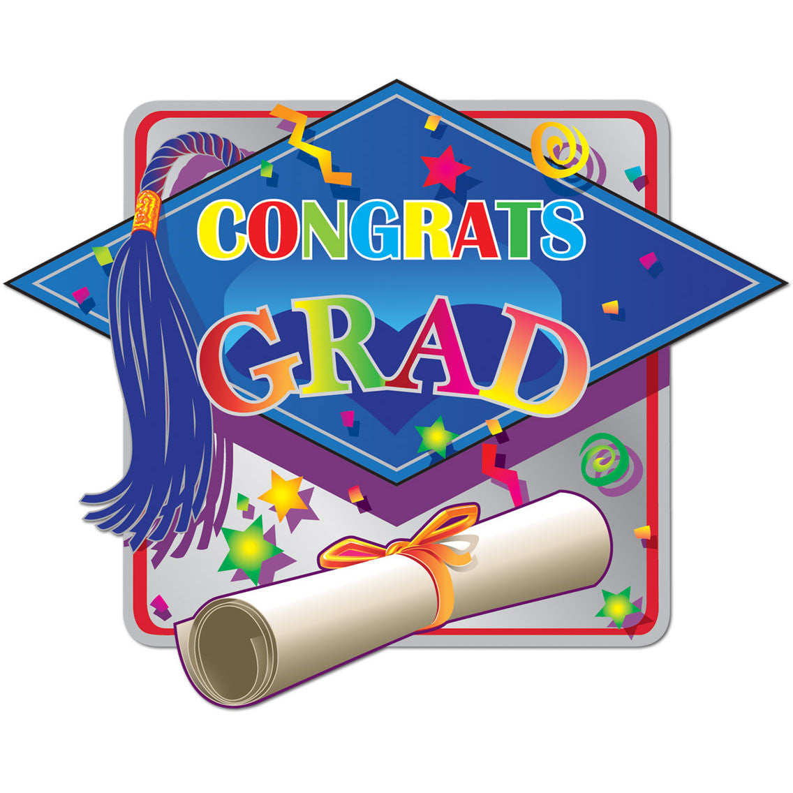 Printed Hi-Gloss Foil Graduation Sign