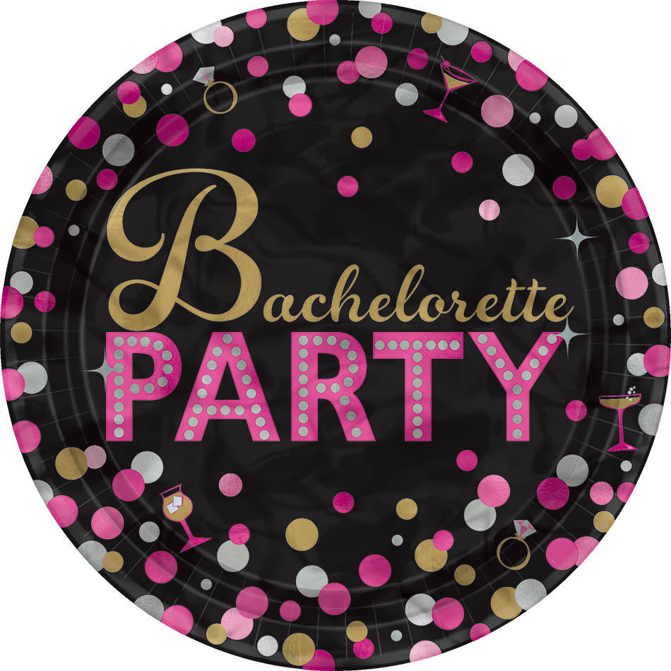 Bachelorette Party Paper Dessert Plates, 8ct