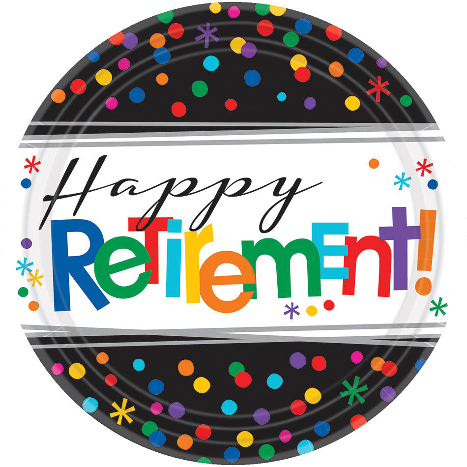 Officially Retired Paper Dessert Plates (8ct)