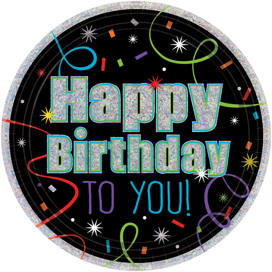 21st Brilliant Birthday Paper Dessert Plates (8 ct)