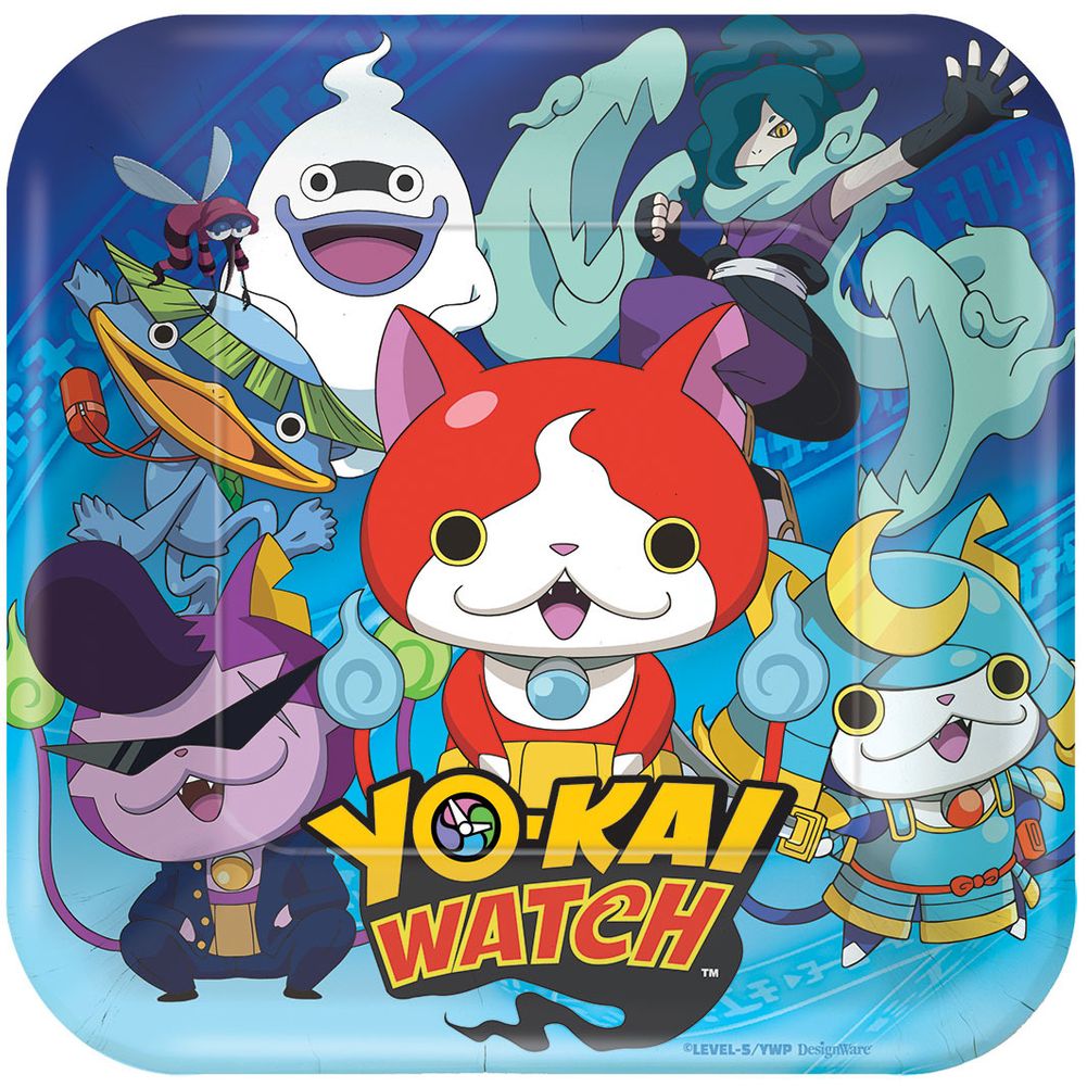 Yokai Watch Dessert Plates (8 ct)