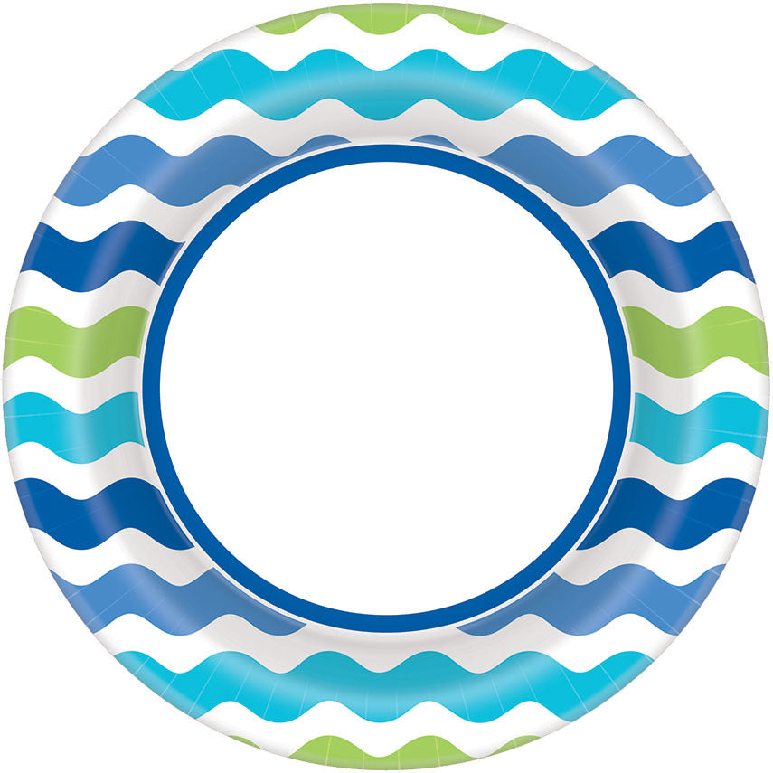 Cool Wavy Stripes Dessert Plates (40 ct)