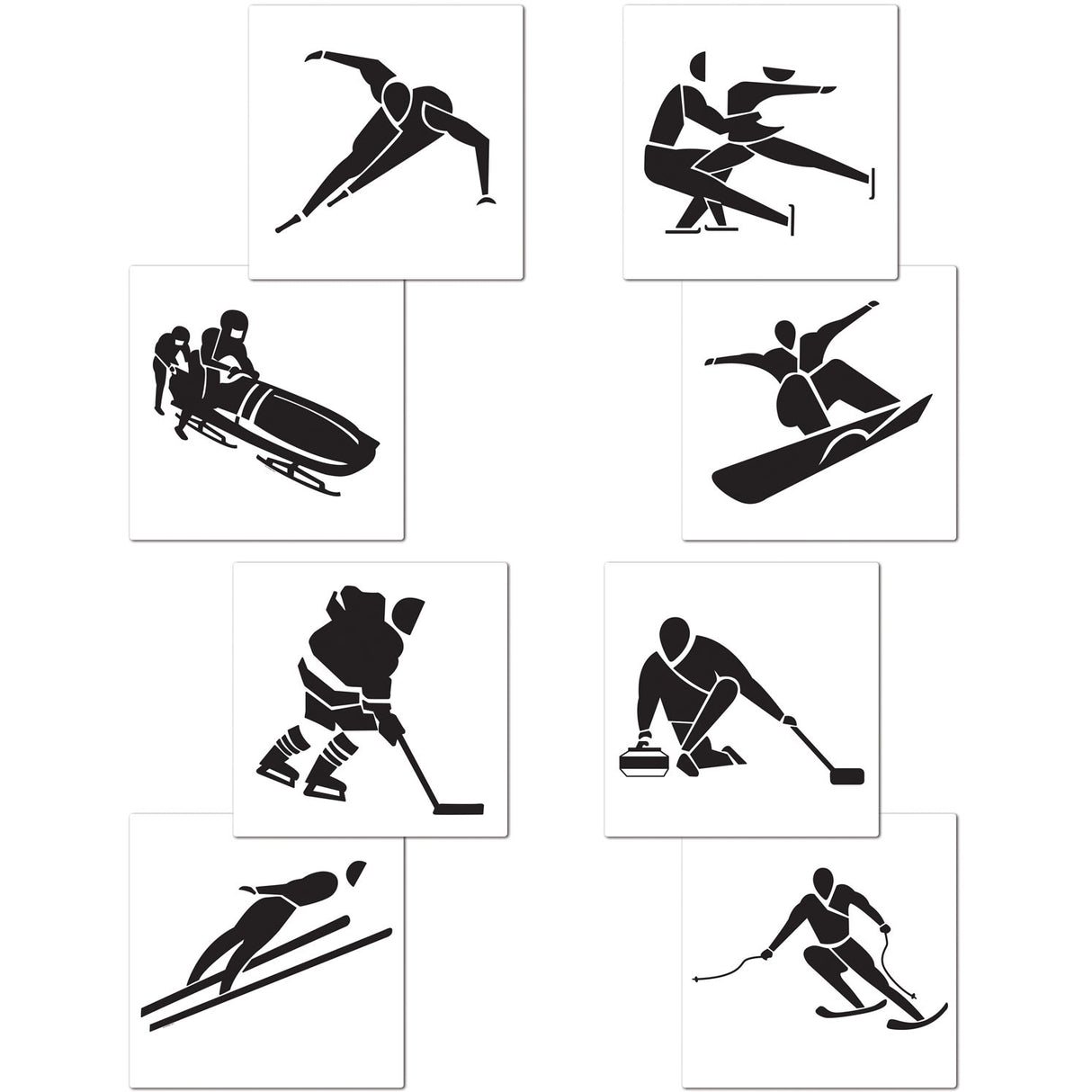 Winter Sports Cutouts