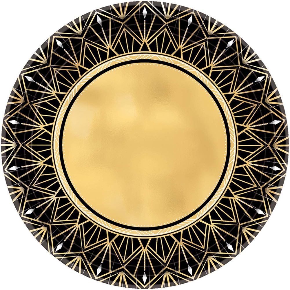 Glitz & Glam Paper Dessert Plates, 8ct