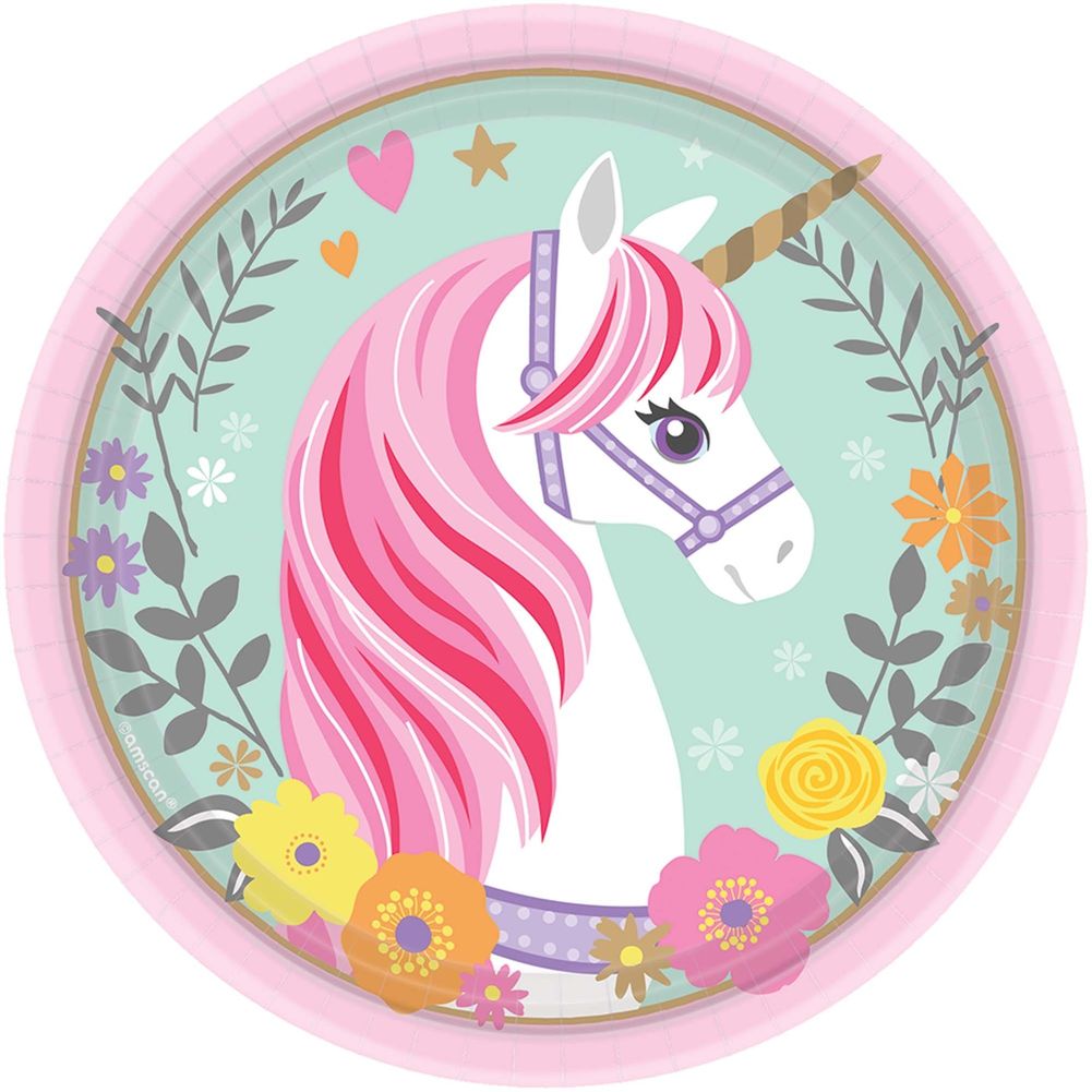 Magical Unicorn Dessert Plates (8ct)