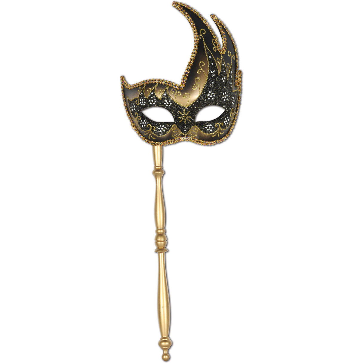 Glittered Mask w/Stick