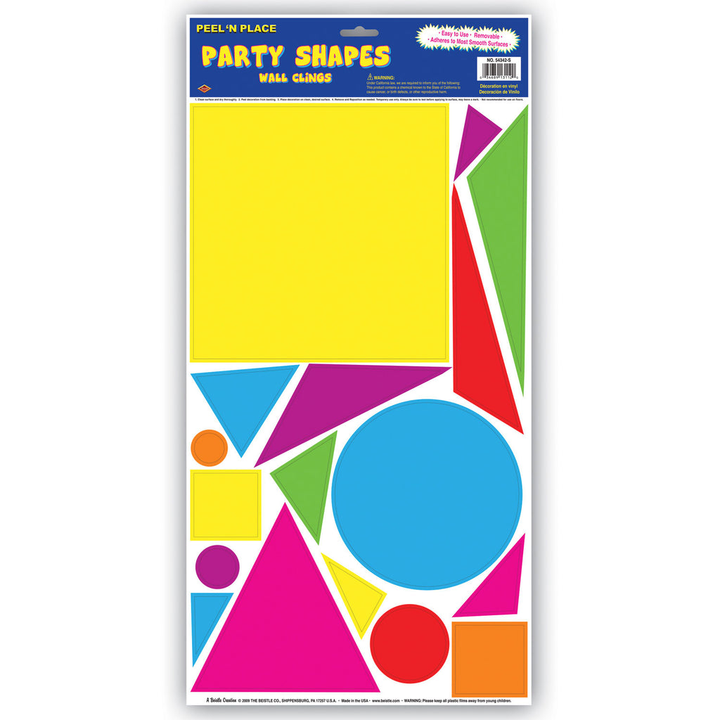 Party Shapes Peal 'N Place
