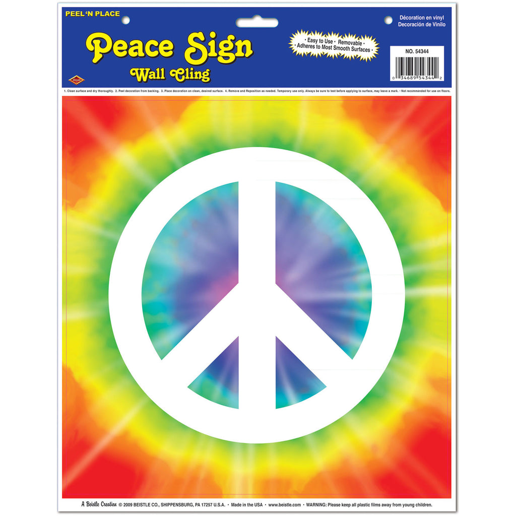 Peace Sign Peel 'N Place