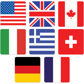 International Flag Coasters