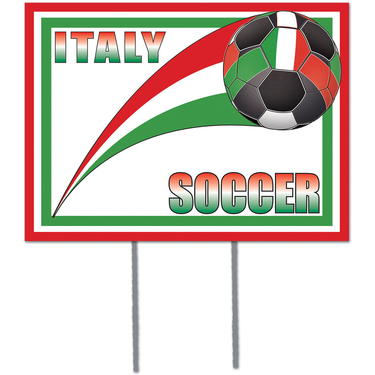Plastic Yard Sign - Italy