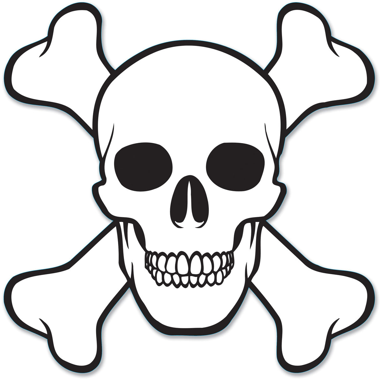 Skull and Cross Bones Cutout
