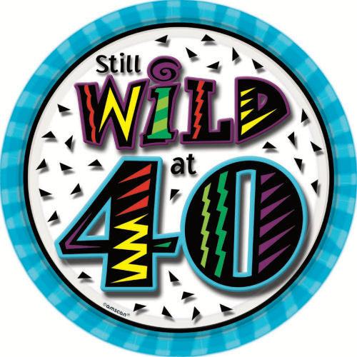 Still Wild At 40 Dessert Plates (8ct)