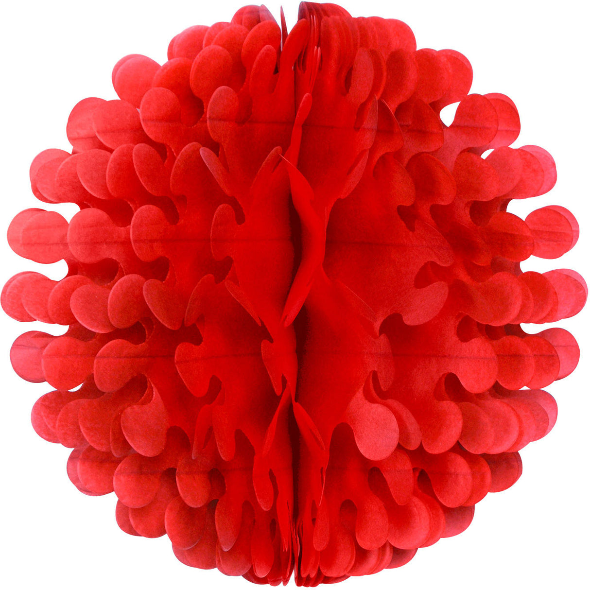 14" Red Flutter Tissue Ball