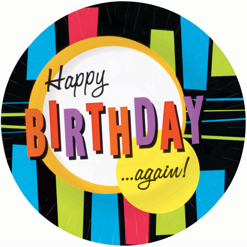 Happy Birthday Again Dessert Plates (8ct)