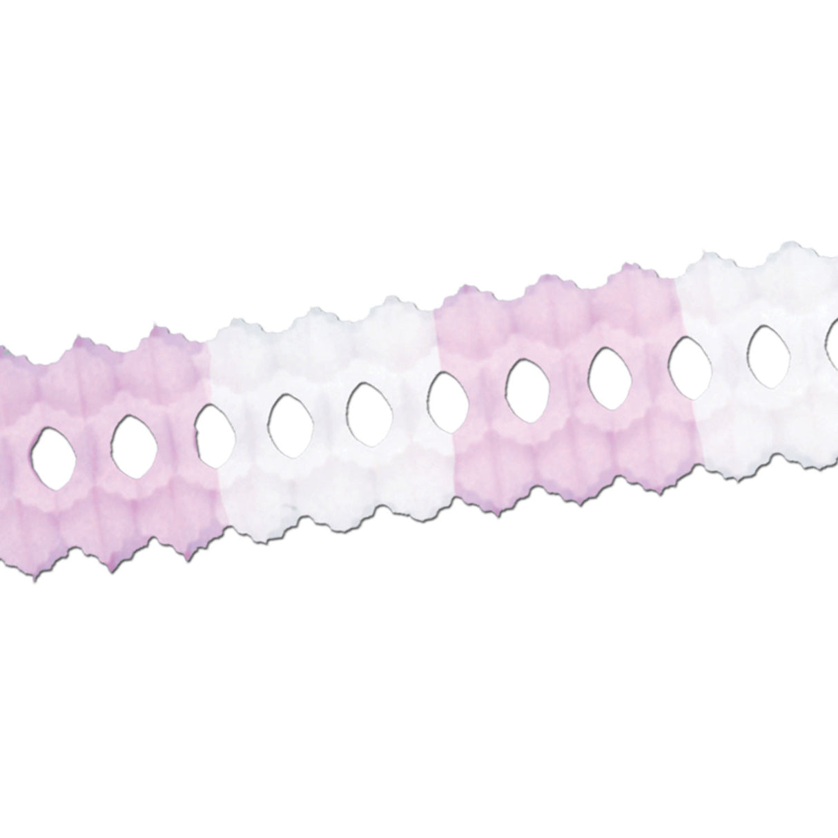 12' Pink & White Packaged Arcade Garland