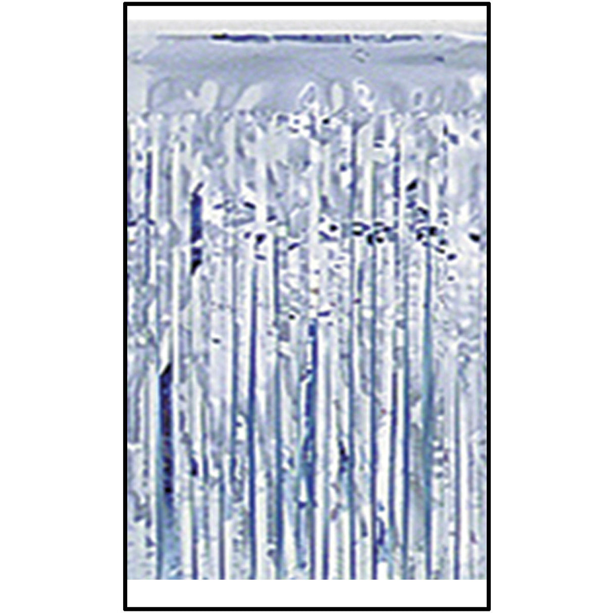 Silver Metallic Fringed Drape