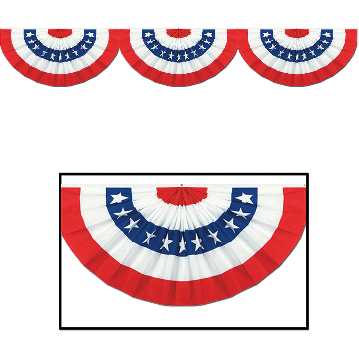 Jointed Patriotic Bunting Cutout