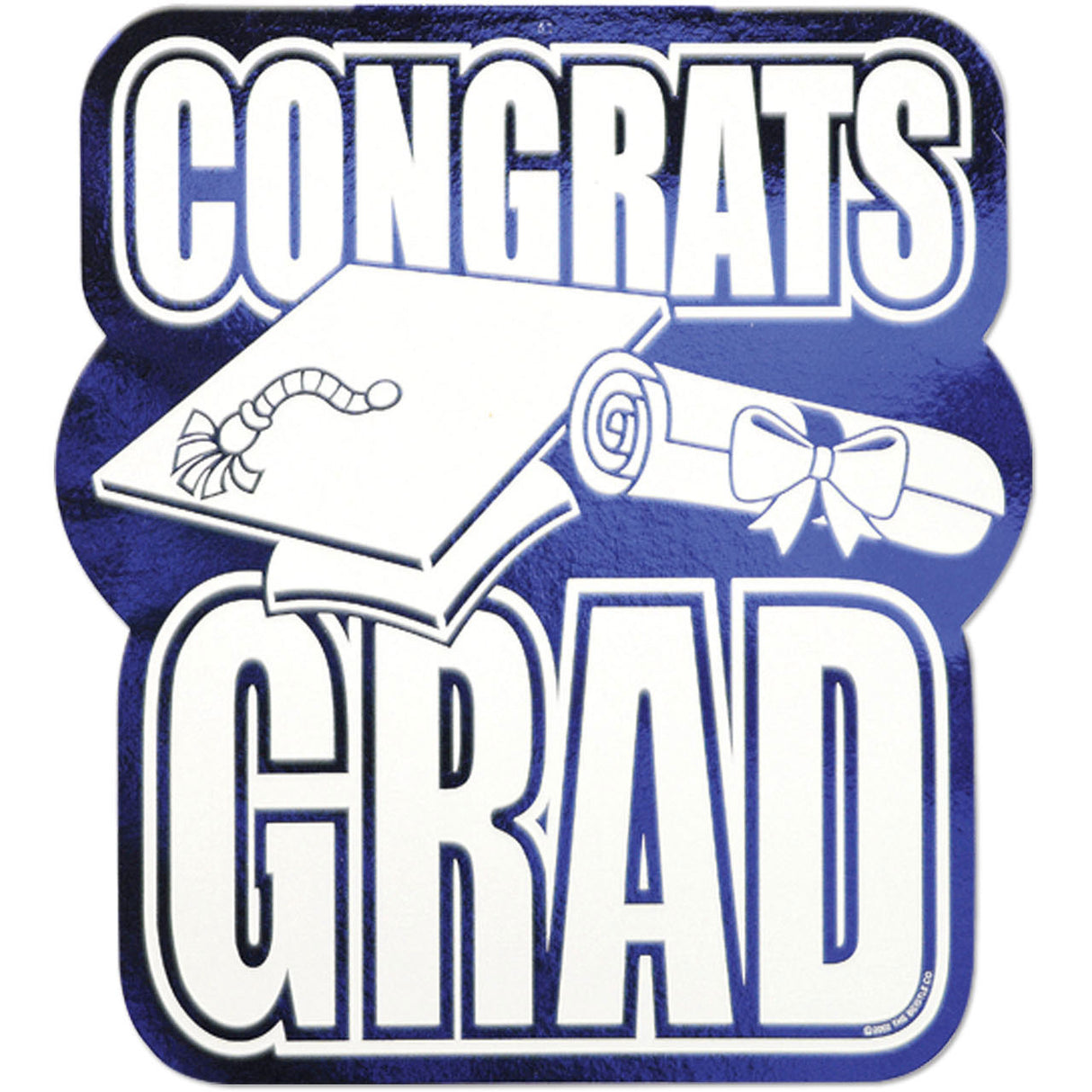 Printed Foil Congrats Grad Cutout