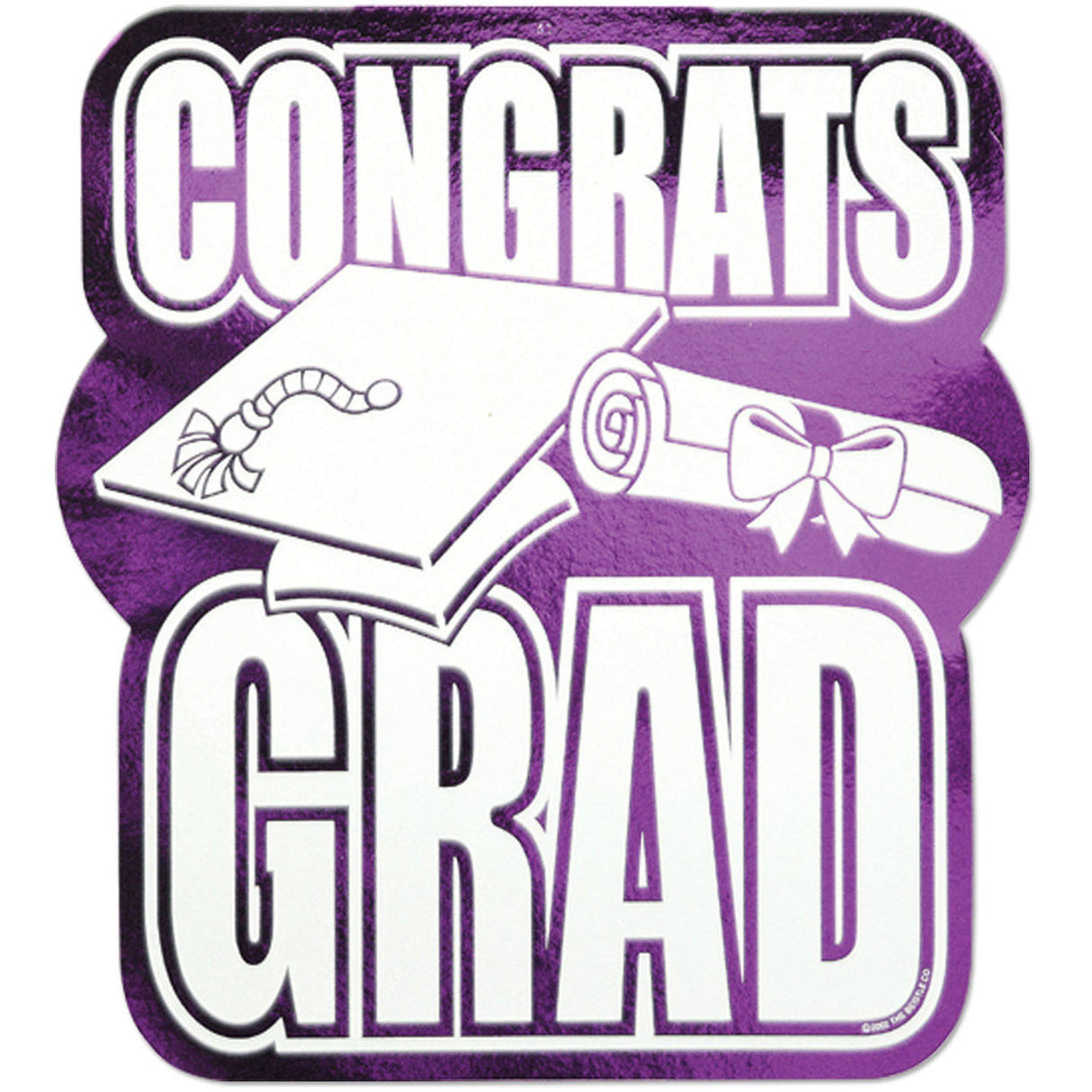 Printed Foil Congrats Grad Cutout