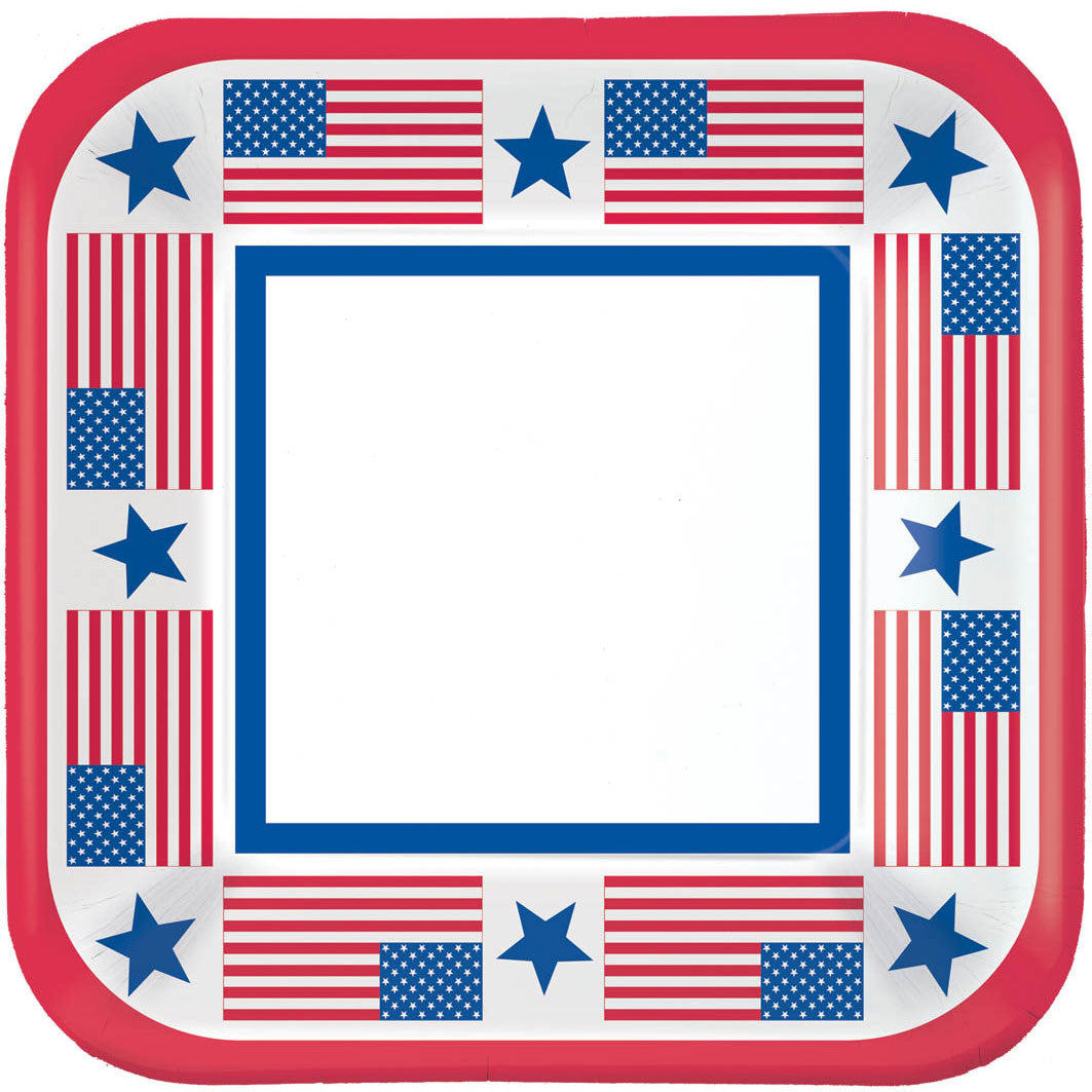 Patriotic Party Dessert Plates (40ct)